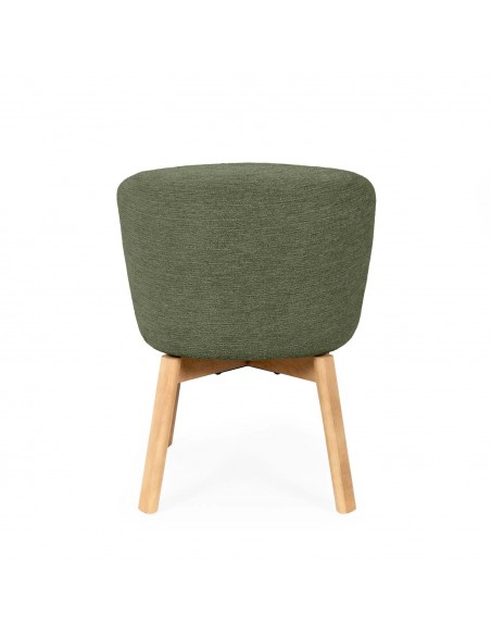 Silla de comedor giratoria NÓRDICA VIRGINIA en tela y madera de haya