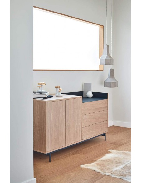 TEULAT APARADOR VALLEY 150X45 COLOR ROBLE/AZUL