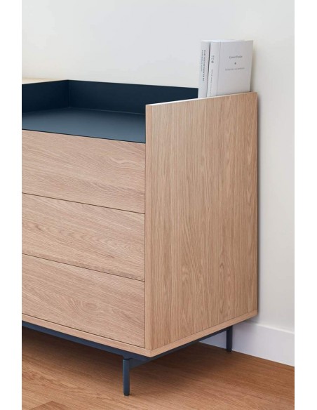 TEULAT APARADOR VALLEY 150X45 COLOR ROBLE/AZUL