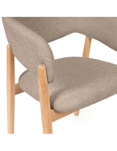 Silla de comedor YVANNA de diseño envolvente...