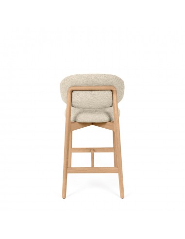 Taburete bajo WANDA 65 respaldo tapizado...