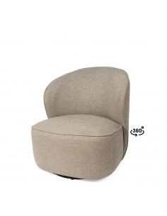 Poltrona giratória HAVANA 360° com design geométrico e...