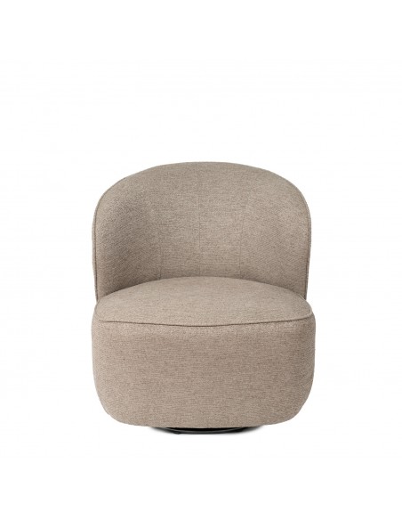 Poltrona giratória HAVANA 360° com design geométrico e orgânico