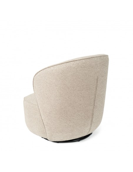 Poltrona giratória HAVANA 360° com design geométrico e orgânico