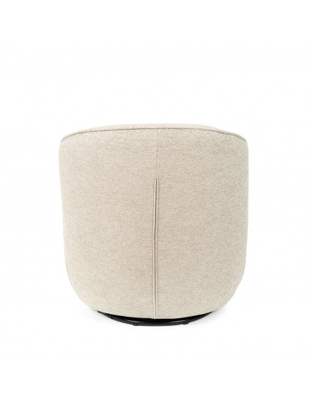 Poltrona giratória HAVANA 360° com design geométrico e orgânico