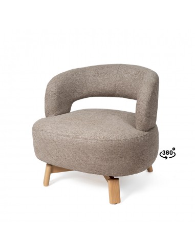 Poltrona giratória Bogotá, design escandinavo...