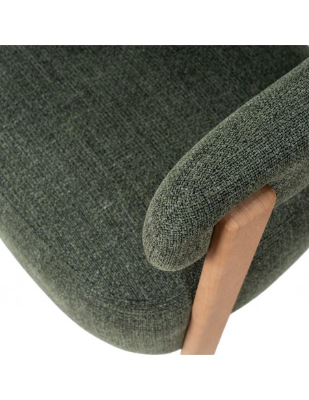 Butaca GRANITO, diseño nórdico orgánico con estructura de madera