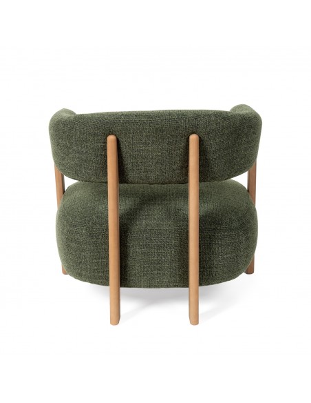 Butaca GRANITO, diseño nórdico orgánico con estructura de madera