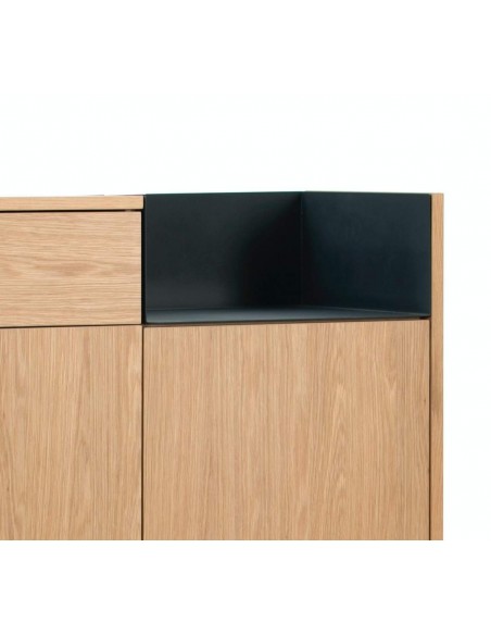 TEULAT MUEBLE AUXILIAR VALLEY 130X92 ROBLE, AZUL TEULAT MUEBLE AUXILIAR VALLEY 130X92 ROBLE, AZUL