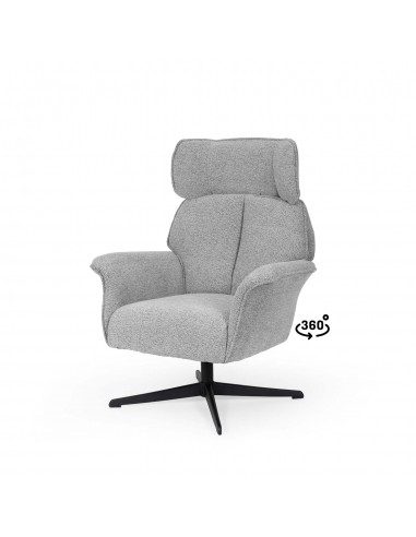 Sillón giratorio de diseño LYNN, respaldo alto...