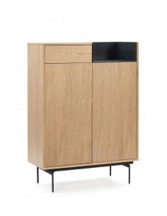 TEULAT MUEBLE AUXILIAR VALLEY 130X92 ROBLE, AZUL