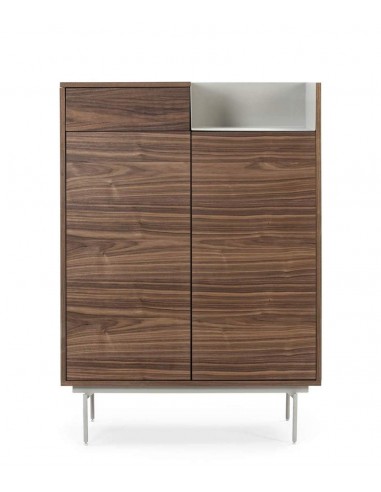 TEULAT ARMÁRIO AUXILIAR VALLEY 130X92 NOGUEIRA, CINZA