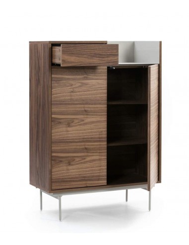 TEULAT MUEBLE AUXILIAR VALLEY 130X92 NOGAL, GRIS