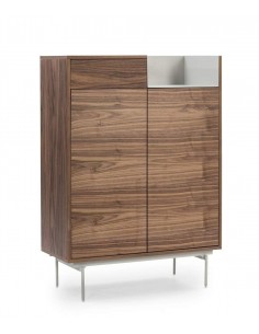 TEULAT MUEBLE AUXILIAR VALLEY 130X92 NOGAL, GRIS