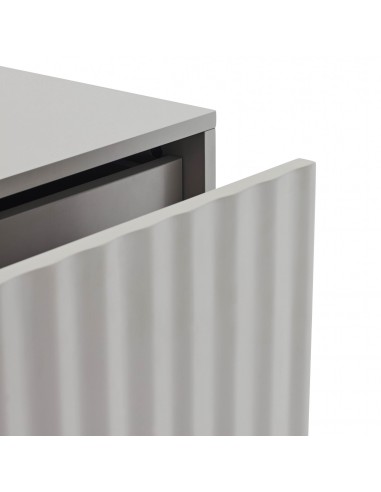 Mesa de cabeceira TEULAT SIERRA 48x35 lacado CINZA