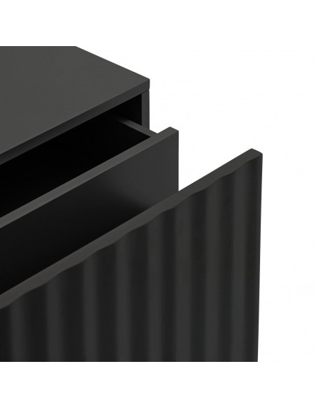 Mesa de cabeceira TEULAT SIERRA 48x35 lacado PRETO