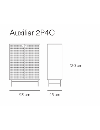 TEULAT APARADOR ALTO PUNTO, DM lacado azulado,...