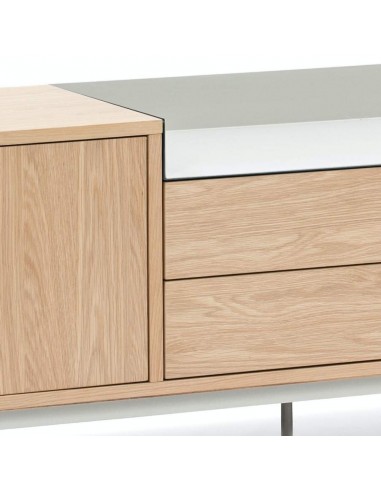 TEULAT RACK PARA TV VALLEY 180X40, CARVALHO, CINZA