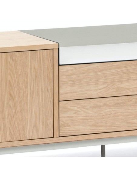 TEULAT MUEBLE TV VALLEY 180X40, ROBLE, GRIS