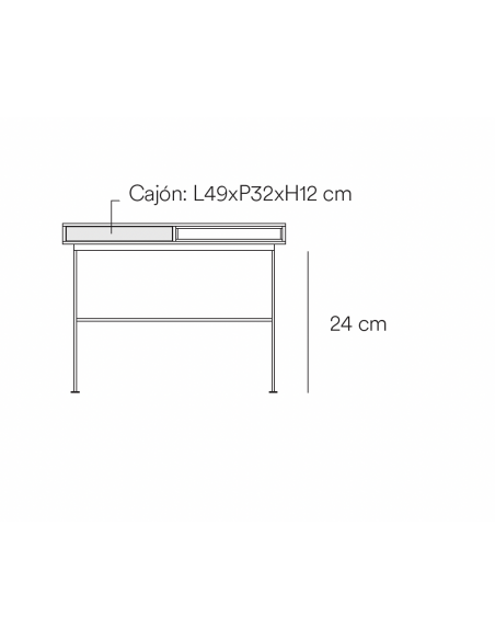 Secretária minimalista Teulat YOKO 120 x 78, carvalho e cinzento antracite