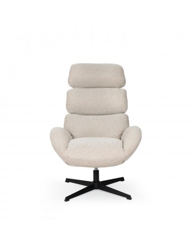 Sillón giratorio de diseño PAULINE, respaldo...