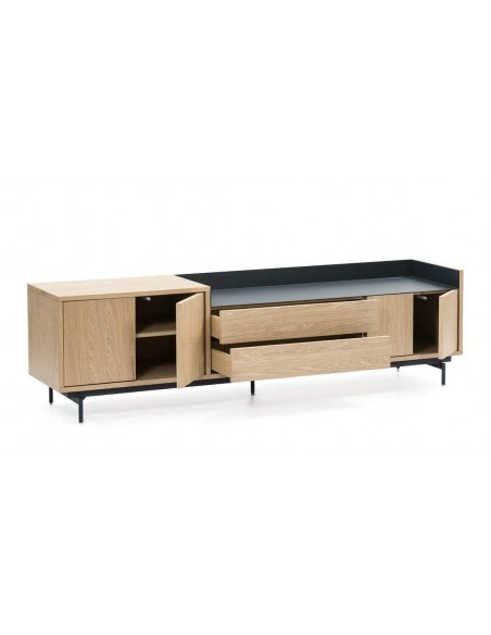 TEULAT MUEBLE TV VALLEY 180X40, ROBLE, AZUL