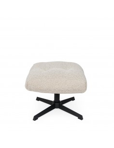 Pufe DIDIER, tecido Tuareg e base de metal elegante 2