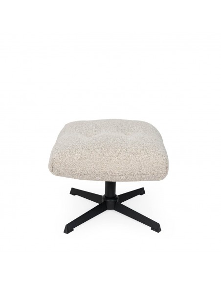 Pufe DIDIER, tecido Tuareg e base de metal elegante