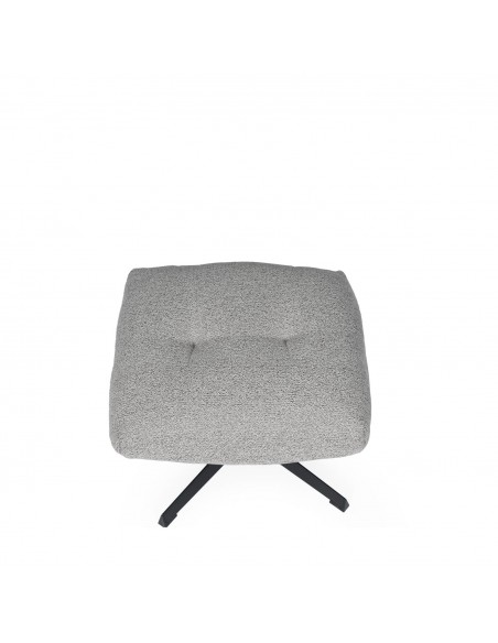 Pufe DIDIER, tecido Tuareg e base de metal elegante