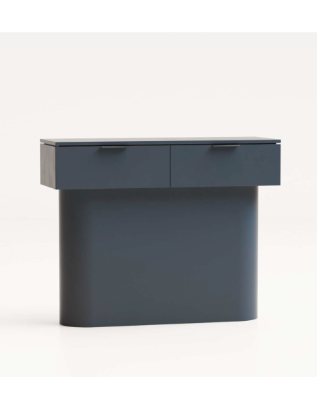 Consola Teulat TOTEM 100 x 80, escultural, MDF lacado cor cinza antracite