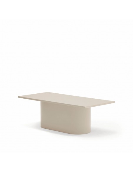 TEULAT Mesa de centro TOTEM 110 x 50, minimalista, areia