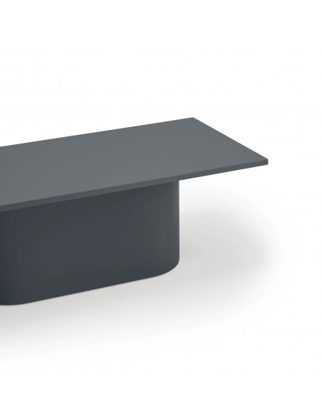 TEULAT Mesa de centro TOTEM 110 x 50, minimalista, cinzento antracite