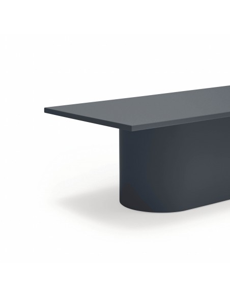 TEULAT Mesa de centro TOTEM 110 x 50, minimalista, cinzento antracite