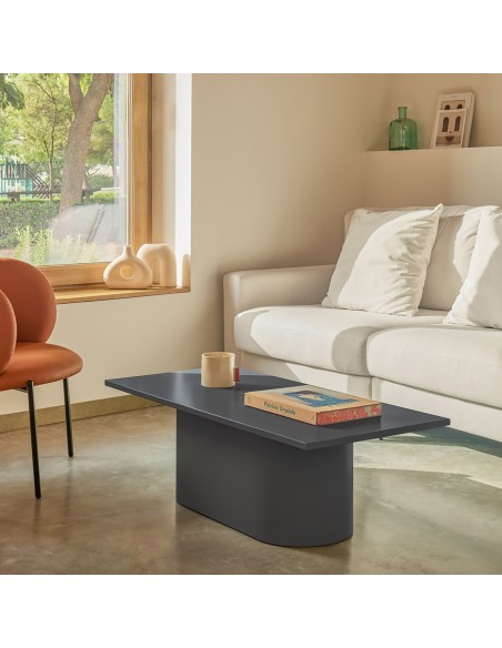 TEULAT MESA centro TOTEM 110 x 50, minimalista, gris antracita