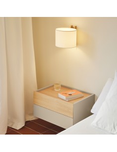 Mesa de cabeceira suspensa Teulat OTTO 50 X 35, MDF... 2