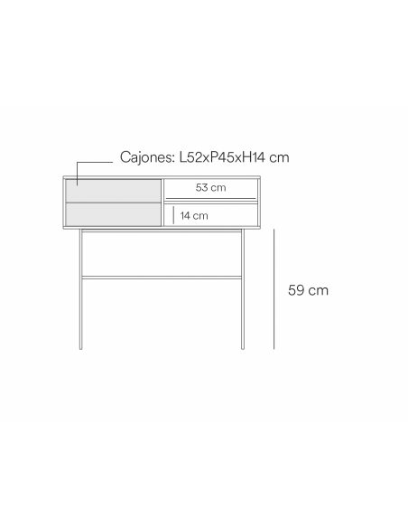 Teulat consola recibidor minimalista NUBE 110x 35, MDF lacado crema y arena.