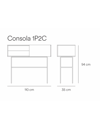Teulat consola recibidor minimalista NUBE 110x...