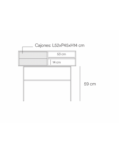 Consola de corredor minimalista Teulat NUBE...