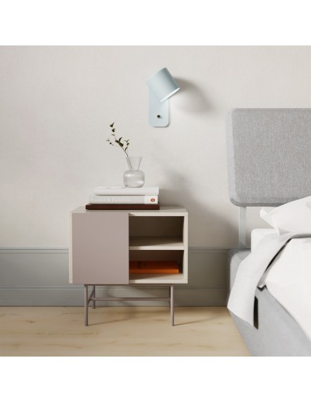 TEULAT MESITA NUBE 1 PUERTA CORREDERA 50 x 56, lacado crema y arena