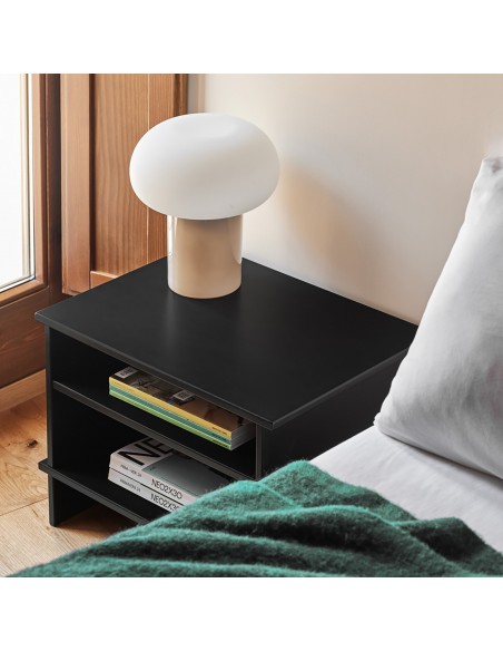 TEULAT MESITA japonesa INARI 54 x 40, 2 ESTANTES, lacado negro