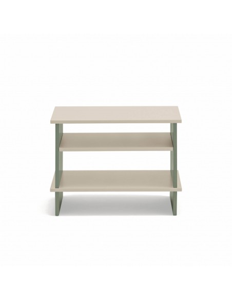 TEULAT MESITA japonesa INARI 54 x 40, 2 ESTANTES, lacados arena y verde