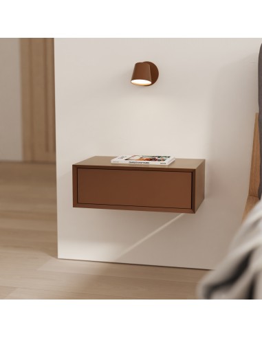 Mesa de cabeceira suspensa minimalista Teulat...