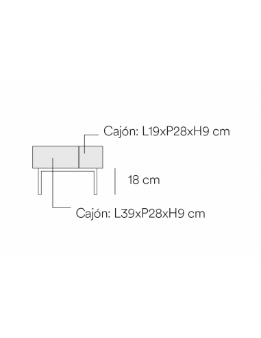Teulat Mesa de centro Arista 110x60 lacado blanco.