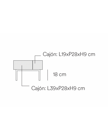 Teulat Mesa de centro Arista 110x60 lacado blanco.