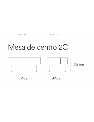 Teulat Mesa de centro Arista 110x60, roble,...
