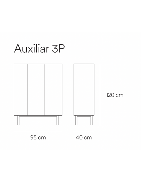 TEULAT MUEBLE AUXILIAR ARISTA, BOTELLERO NEGRO.