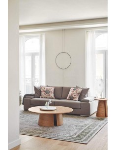 MESA CENTRO REDONDA CEP 110 CM NATURAL 2