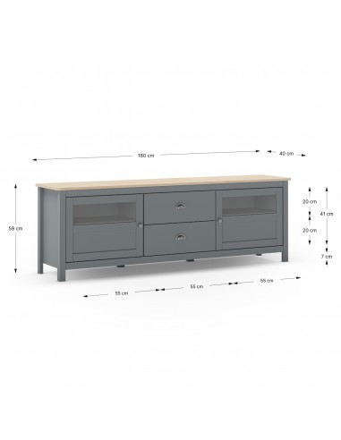 Mueble de TV mediterráneo MISTI 180 x 59,...