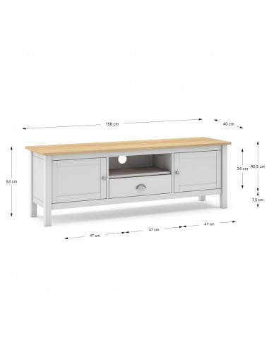 Mueble de TV mediterráneo MISTI 158 x 53,...