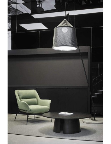 MESA DE CENTRO REDONDA TEULAT CEP 110, COR PRETA